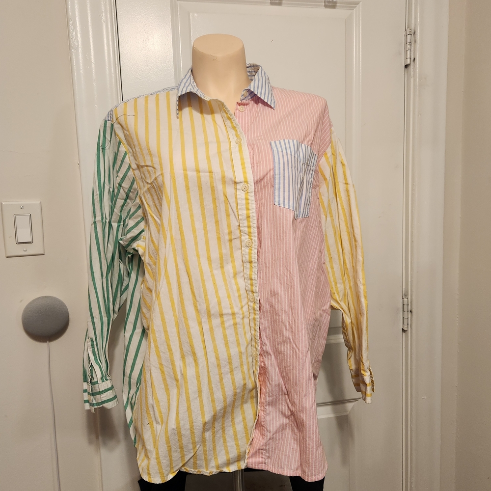 Multicolor Striped Men's Shirt